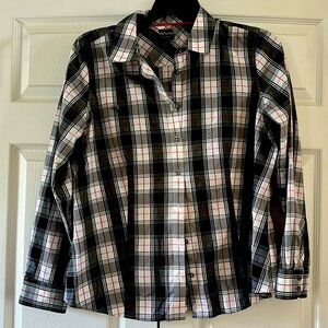 Talbots button-up Plaid Shirt